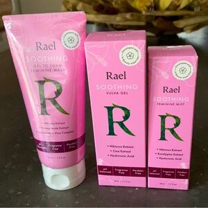 Brand new Rael brand all natural three piece feminine body trio. Still sealed.